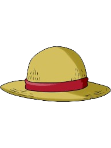 Straw hat easter egg